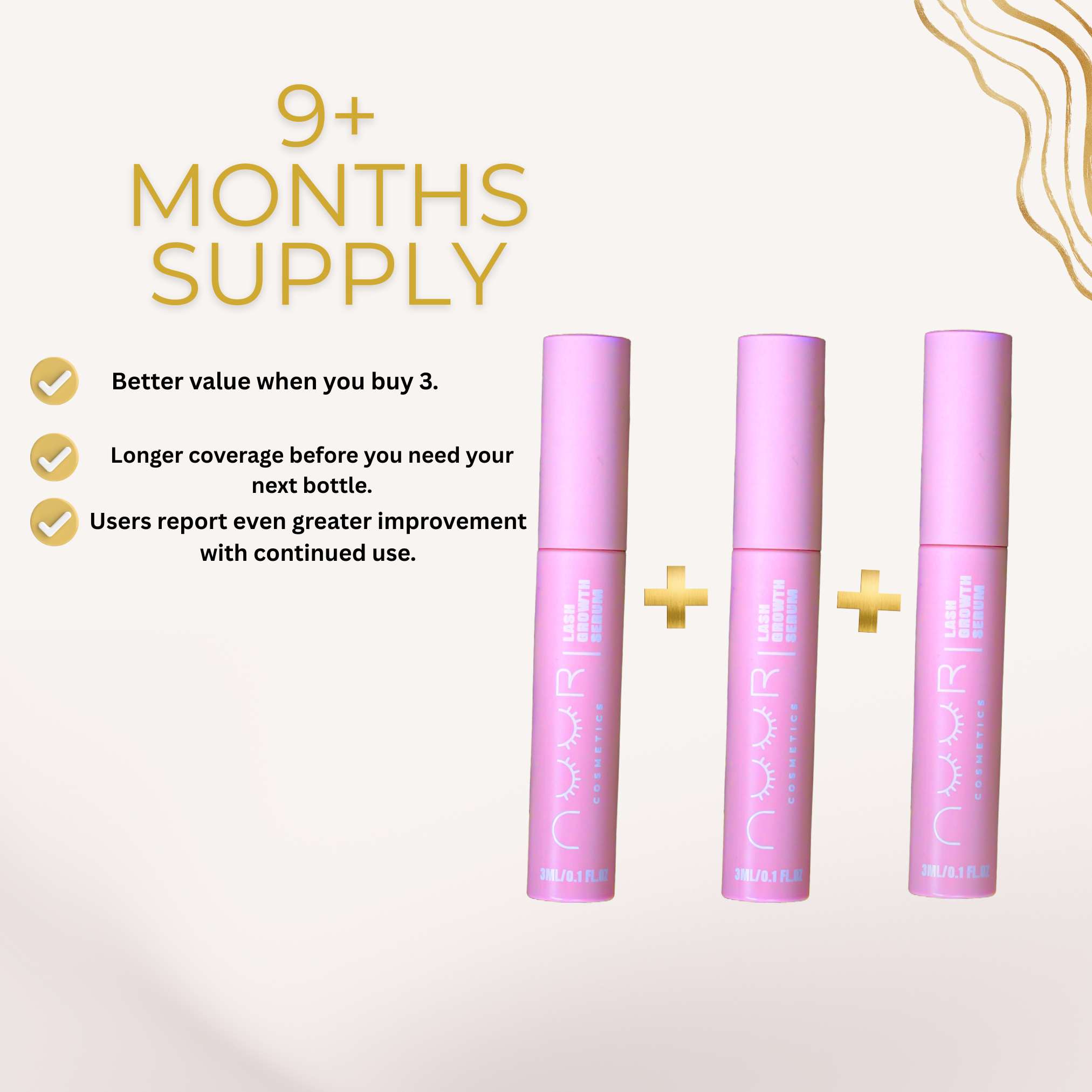 Nuur Lash Trio (9-Month Supply)